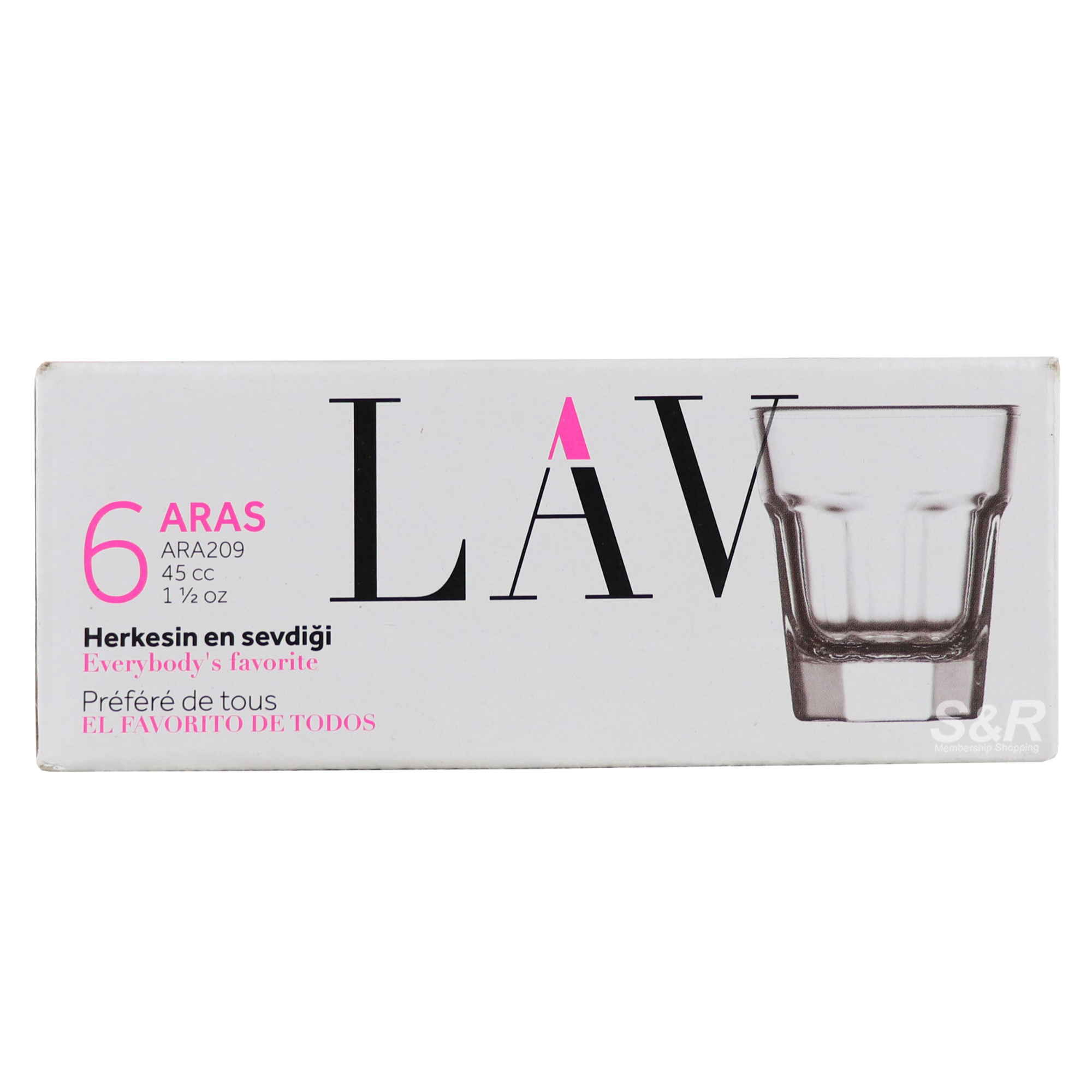 Lav Shot Glass Set 6pcs Lav Shot Glass Set 6pcs